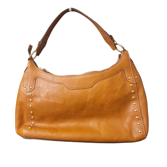 Michael Kors Tan Leather Shoulder Bag with Gold Accents - Picture 2 of 8